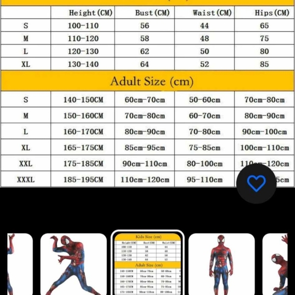 Zombie Spider-Man Jumpsuit Spiderman Cosplay no mask Included  XL/kids - Picture 3 of 10
